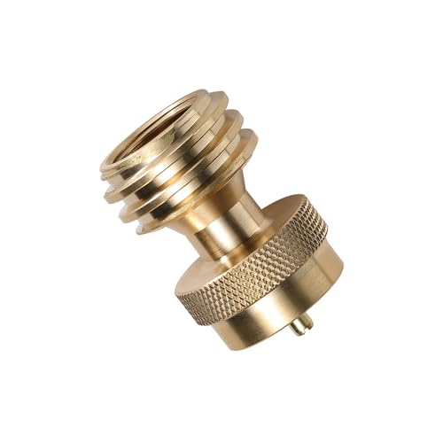 camping moon Steak Saver Adapter 9 kg auf 0,5 kg Propan Tank Konverter massives Messing PZ-102 von camping moon
