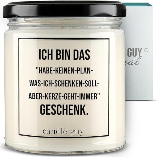 candle guy Duftkerze | Ich bin das Habe-keinen-Plan-was-ich-schenken-soll-aber-Kerze-geht-immer" Geschenk." | Handgemacht aus 100% Sojawachs | 70 Stunden Brenndauer candle guy Duftkerze | Ich bin das Habe-keinen-Plan-was-ich-schenken-soll-aber-Kerze-geht-immer" Geschenk." | Handgemacht aus 100% Sojawachs | 70 Stunden Brenndauer von candle guy