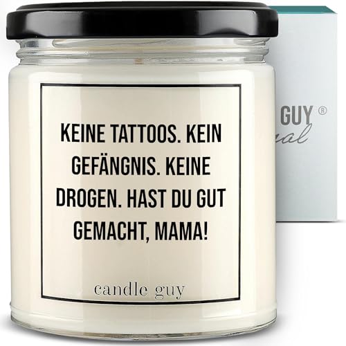 candle guy Duftkerze im Glas [Brennzeit 70h] - Duft-Kerze handgemacht mit Spruch | Freches Geschenk für Frauen, Freundin, Geburtstag | 100% Sojawachs, schöne natürliche Düfte mit ätherischem Öl von candle guy
