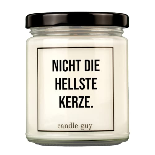 candle guy Duftkerze | Nicht die hellste Kerze. | Handgemacht aus 100% Sojawachs | 70 Stunden Brenndauer von candle guy