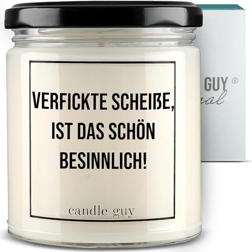 candle guy Duftkerze im Glas [Brennzeit 70h] - Duft-Kerze handgemacht mit Spruch | Freches Geschenk für Frauen, Freundin, Geburtstag | 100% Sojawachs, schöne natürliche Düfte mit ätherischem Öl von candle guy