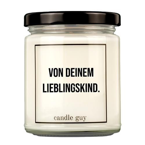 candle guy Duftkerze | Von Deinem Lieblingskind. | Handgemacht aus 100% Sojawachs | 70 Stunden Brenndauer von candle guy