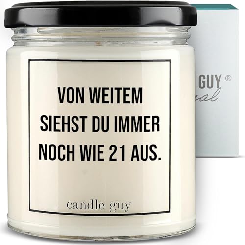 candle guy Duftkerze im Glas [Brennzeit 70h] - Duft-Kerze handgemacht mit Spruch | Freches Geschenk für Frauen, Freundin, Geburtstag | 100% Sojawachs, schöne natürliche Düfte mit ätherischem Öl von candle guy
