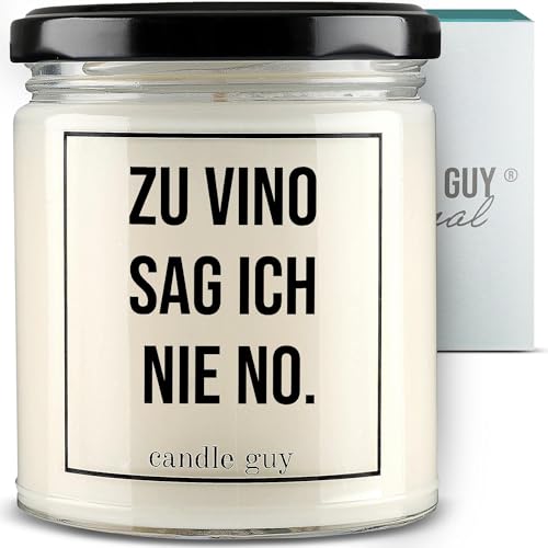 candle guy Duftkerze im Glas [Brennzeit 70h] - Duft-Kerze handgemacht mit Spruch | Freches Geschenk für Frauen, Freundin, Geburtstag | 100% Sojawachs, schöne natürliche Düfte mit ätherischem Öl von candle guy