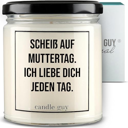 candle guy Duftkerze im Glas [Brennzeit 70h] - Duft-Kerze handgemacht mit Spruch | Freches Geschenk für Frauen, Freundin, Geburtstag | 100% Sojawachs, schöne natürliche Düfte mit ätherischem Öl von candle guy