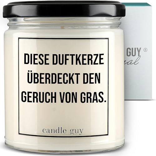candle guy Duftkerze im Glas [Brennzeit 70h] - Duft-Kerze handgemacht mit Spruch | Freches Geschenk für Frauen, Freundin, Geburtstag | 100% Sojawachs, schöne natürliche Düfte mit ätherischem Öl von candle guy
