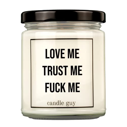 candle guy Duftkerze | love me trust me fuck me | Handgemacht aus 100% Sojawachs | 70 Stunden Brenndauer von candle guy