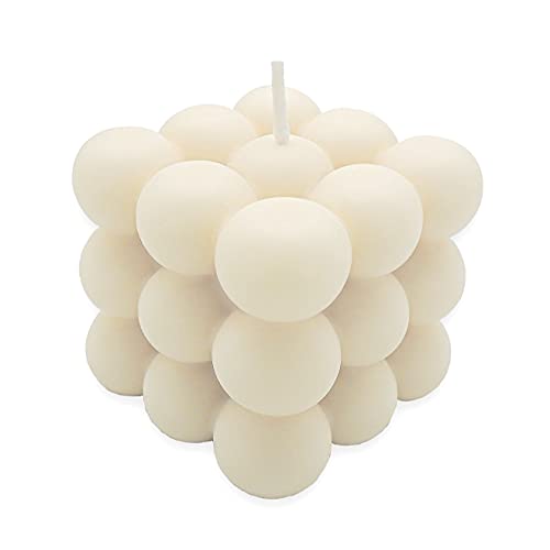 candlery. - Bubble Candle – Vegane & Nachhaltige Design-Kerzen aus Rapswachs – Handmade in Germany - Kerzenmanufakur aus Münster (Creme, 1) von candlery.