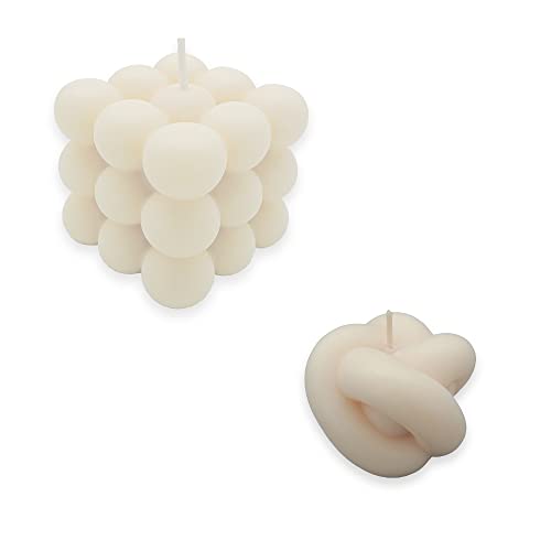 candlery. - Bubble Candle – Vegane & Nachhaltige Design-Kerzen aus Rapswachs – Handmade in Germany - Kerzenmanufakur aus Münster (Bubble+Knoten, 2) von candlery.