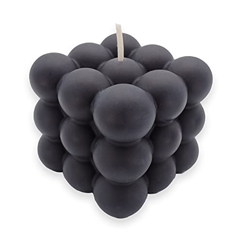 candlery. - Bubble Candle – Vegane & Nachhaltige Design-Kerzen aus Rapswachs – Handmade in Germany - Kerzenmanufakur aus Münster (Schwarz, 1) von candlery.