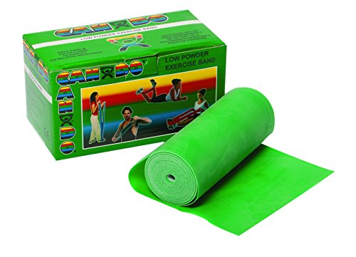 CanDo Trainingsband / Gymnastikband - Spenderbox - Länge 5,5 m - grün (medium) von Cando