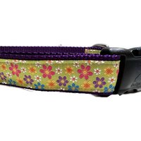 Hundehalsband, Gänseblümchen, 2, 5 cm Breit, Verstellbar; Kunststoff - Oder Metallschnalle Mit Seitlicher Freigabe Kettenmartingal von caninedesign