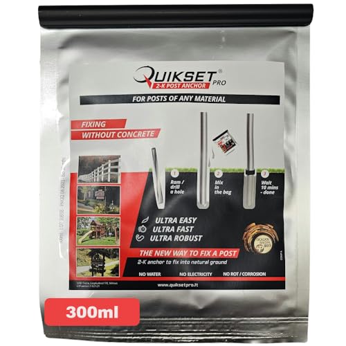 cann QUIKSET Pro 2-K Post Dowel - Innovative Compound for Mounting Posts in 15min Without Cement or Water (300, Gramm) von cann