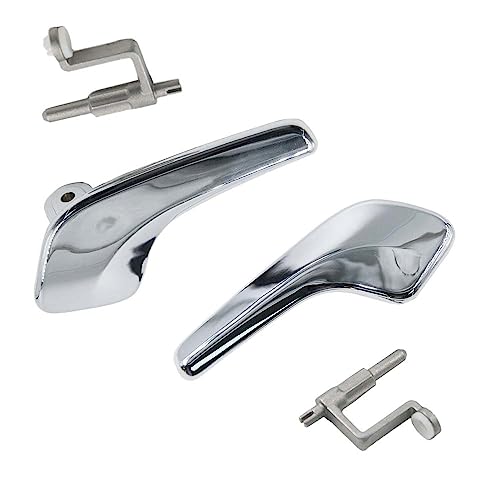 cantondz 13297813 13297814 2xTürgriff Vorne Links Rechts Innen Innentürgriff Chrom mit Zugstange Kompatibel mit Opel Corsa D 2006-2014 von cantondz