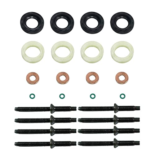 CANTONDZ 1.6 HDI Einspritzdüse Injektor Dichtung Set Auto Diesel Injektor Dichtungen Washer Kit 198185 198299 Kompatibel mit Peugeot Partner 207 307 Citroen C2 C3 Xsara 1.6 HDI von cantondz
