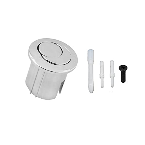 CANTONDZ Kompatibel mit Spülkasten D2D WC-Drucktaste Doppelspülknopf Doppelter Druckknopf Halbmond kurze Reichweite Chrom mehrfarbig AH0001800R 822043001 von cantondz