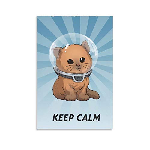 caonidaye Poster mit Aufschrift "Keep Calm Kitty", ästhetisches Design, bedrucktes Poster, dekoratives Gemälde, Leinwand, Wandkunst, Wohnzimmer, Poster, Schlafzimmer, Gemälde, 40 x 60 cm caonidaye Poster mit Aufschrift "Keep Calm Kitty", ästhetisches Design, bedrucktes Poster, dekoratives Gemälde, Leinwand, Wandkunst, Wohnzimmer, Poster, Schlafzimmer, Gemälde, 40 x 60 cm von dutis