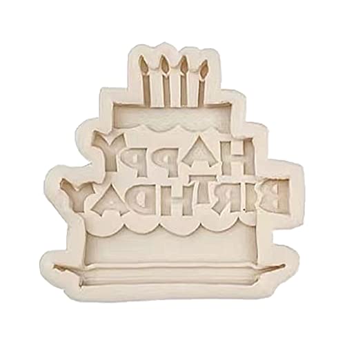Happy Birthday Englische Buchstaben Fondant Kuchen Silikonform Gebäck Schokolade Form Süßigkeiten Eis Cream Form DIY Backwerkzeug von caoxhenr