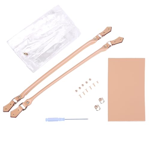 caoxhenr Transparentes PVC-DIY-Tragetaschen-Handtaschen-Bastelset, handgefertigte Geschenktüten, Bastelzubehör, Werkzeug-Set, Nähhandtaschen-Zubehör von caoxhenr