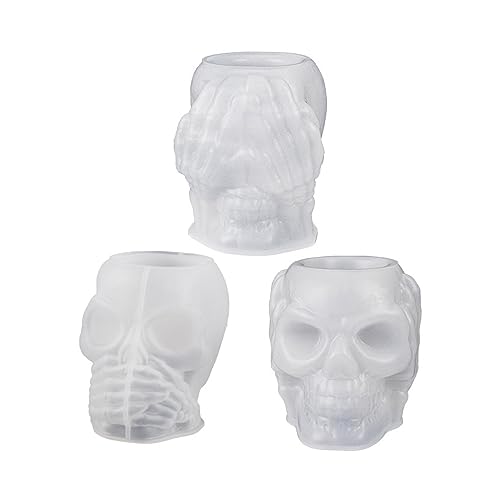 Silikon-Blumentopf-Form Totenkopf-Form Stifthalter Form Zementbehälter Silikonform Sukkulenten Pflanzer Beton Vase Form Silikon-Blumentopf-Form Totenkopf-Form Stifthalter Form Zementbehälter Silikonform Sukkulenten Pflanzer Beton Vase Form von caoxhenr