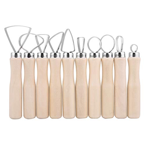 10PCS Clay Sculpture Tool,Pottery Shaper and Sculpting Tools,DIY Wax Carving Pottery Shapers To ol for Fine Handmade Crafts,12.5cm / 4.9in 10PCS Clay Sculpture Tool,Pottery Shaper and Sculpting Tools,DIY Wax Carving Pottery Shapers To ol for Fine Handmade Crafts,12.5cm / 4.9in von cardyven