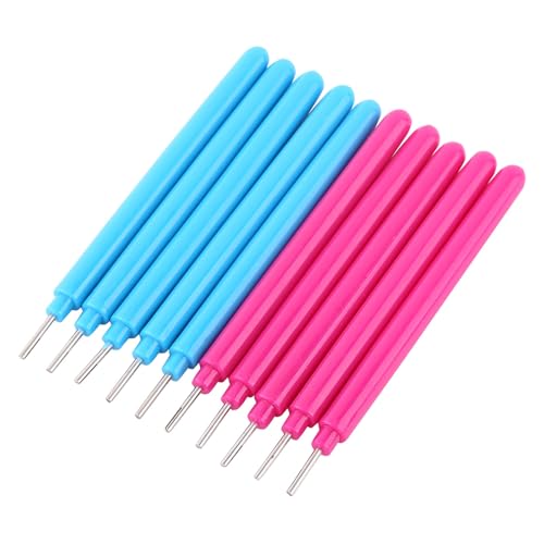 10pcs papierbetriebs geschlitzte Werkzeuge, 4,2×0. 3 in Kunststoff geschlitzte Papierrolling Curling Nadel Pen -Papier Quilling Werkzeuge DIY Handcraft Curling Stift Rolling Kit von cardyven