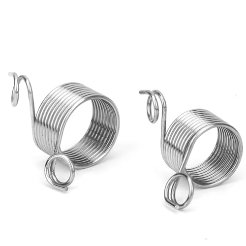 2pcs Stricken Dimble, 0,75 Zoll 0,67 Zoll Edelstahl -Garnführer Federfingerhalter Ringe Guide Fingerring für Häkelstrickhandwerkszubehör Werkzeug von cardyven