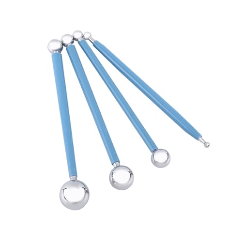 4pcs -geformte Kuchen -Punkt -Doting -Werkzeug, Edelstahl -Endpunkt -Prägen -Prägen -8 -Kopf -Fondantkugel -Formballform -Modellierungswerkzeug zum Zeichnen, Modellierung Ton 4pcs -geformte Kuchen -Punkt -Doting -Werkzeug, Edelstahl -Endpunkt -Prägen -Prägen -8 -Kopf -Fondantkugel -Formballform -Modellierungswerkzeug zum Zeichnen, Modellierung Ton von cardyven