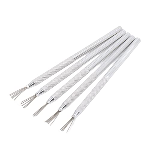 5PCS Clay Needle Tools,Feather Wire Texture Tool,Clay Pottery Sculpting Texturing Modeling To ols with Aluminum Handle for Decorating Frosting Biscuits 5PCS Clay Needle Tools,Feather Wire Texture Tool,Clay Pottery Sculpting Texturing Modeling To ols with Aluminum Handle for Decorating Frosting Biscuits von cardyven