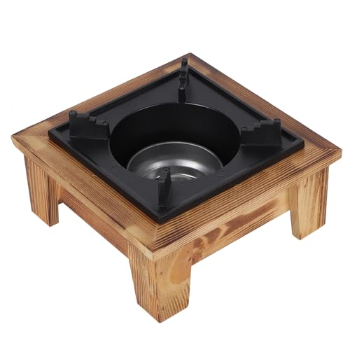 Alcohol Stove,Japanese Portable Alcohol Oven Stove,Furnace Kitchenware Cooking Utensil for Soup Pot,Baking Tray,Kettle and Others to Boiling Tea,14.5x14.5x8.5cm/5.7x5.7x 3.4in von cardyven