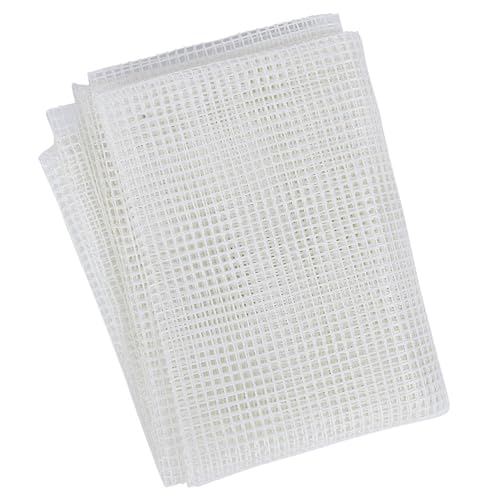 DIY Crocheting Mesh Cloth for Rug Making, Glass Fiber Weaving Grid with Wooden Crochet Hook Home Craft Tool for Handmade Carpets, Pillows Tapestries (Grid cloth 150 * 100cm) von cardyven