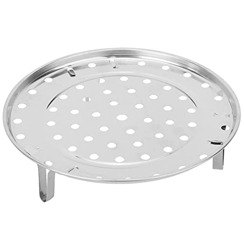 Dampferregal, Edelstahl -Dampfhalterhalterregal Regal Runde Dampfschaleneinsatz -Kochzubehör mit stützenden Füßen für Dampfkochkochgeschirr Instant Schnellkochtopf (Edelstahl) von cardyven