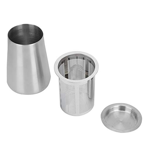 Edelstahl-Pulver-Sieb für Kaffees ieb, Feines Mesh-Pulver-Pulver-Filter zum Kochen Topf zum Backen von Zucker und Pasten von cardyven