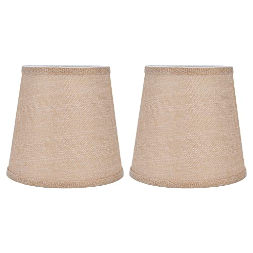 Moderne Lampenschirm, 2pcs E14 Sackleinenleuchten Schatten für Tischlampen Boden Kronleuchter Moderne Lampenschirm, 2pcs E14 Sackleinenleuchten Schatten für Tischlampen Boden Kronleuchter von cardyven
