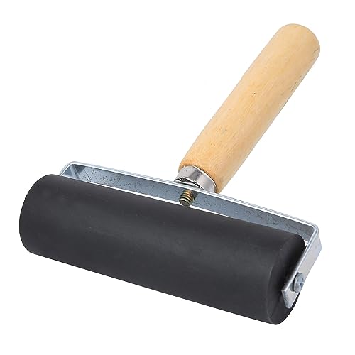 Rubber Brayer Roller,Art Craft Printing Roller,Printmaking Brayer Tool with Detachable Wood Handle for Printmaking,Ink,Wallpapers Stamping Gluing von cardyven