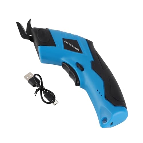 Schnurlose elektrische Schere Handheld, USB wiederaufladbare leichte elektrische Scheren zum Schneiden von Stoffen Teppiche Pappe Bastelhausnähte Hausgebrauch von cardyven