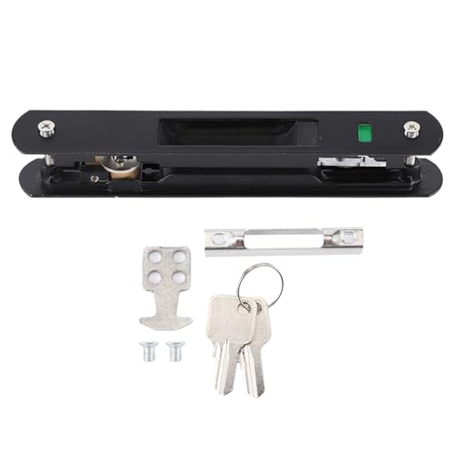 Sliding Door Window Hook Lock with Key, Modern Simple Mobile Door Single Double Sided Lock Catch for Home Veranda Patio Doors Hardware von cardyven