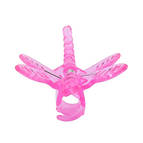 cardyven 100Pcs Dragonfly Plant Clips, Plastic Mini Garden Outdoor Decorative Tools Orchid Clips for Stem Support Tomato Vine Flower Plant Grow Upright (Rose red) von cardyven