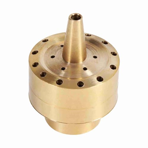 cardyven Brunnendüsenköpfe, DN8 DN15 DN20 Multi -Direktion Messing Sprinkler Garten Teich Fountain Sprühsprühdüsen Sprinkler Wasserspray Kopf für Vergnügungspark (3/4in DN20 -Düse) von cardyven