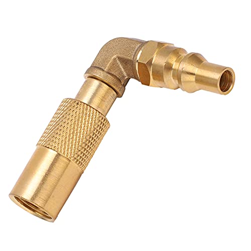 cardyven Propane Refill Adapter,90 Degree Propane Gas Fitting Adapter Kit,9/16 to 1/4 Compact Connection Elbow Gas Adapter with Propane Tank Gauge for Black Stone cardyven Propane Refill Adapter,90 Degree Propane Gas Fitting Adapter Kit,9/16 to 1/4 Compact Connection Elbow Gas Adapter with Propane Tank Gauge for Black Stone von cardyven