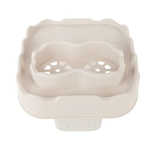 cardyven Verstellbarer Anti -Schlupf - -Badetisch, Badepackungstisch Nicht mit Schlupfoberflächen mit Abflusslöchern für Schwimmbäder Spa Badewanne Zubehör (Beige) von cardyven