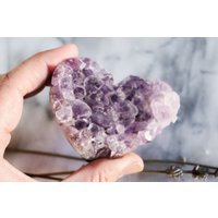 Amethyst Druzy Herz Groß von caretuals