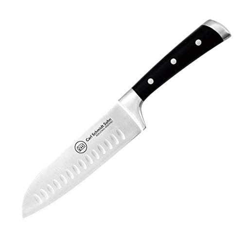 Carl Schmidt Sohn 037963 Herne Santokumesser 18 cm, 18/10 Edelstahl, schwarz, 26 x 11,3 x 1,4 cm von carl Schmidt Sohn