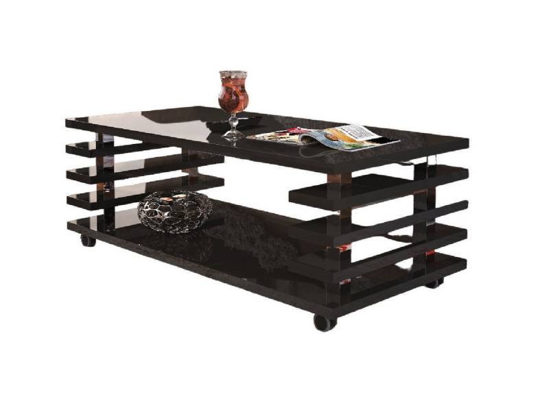 designimpex Couchtisch DC-3 Design Wohnzimmertisch Tisch mit / ohne Rollen von designimpex