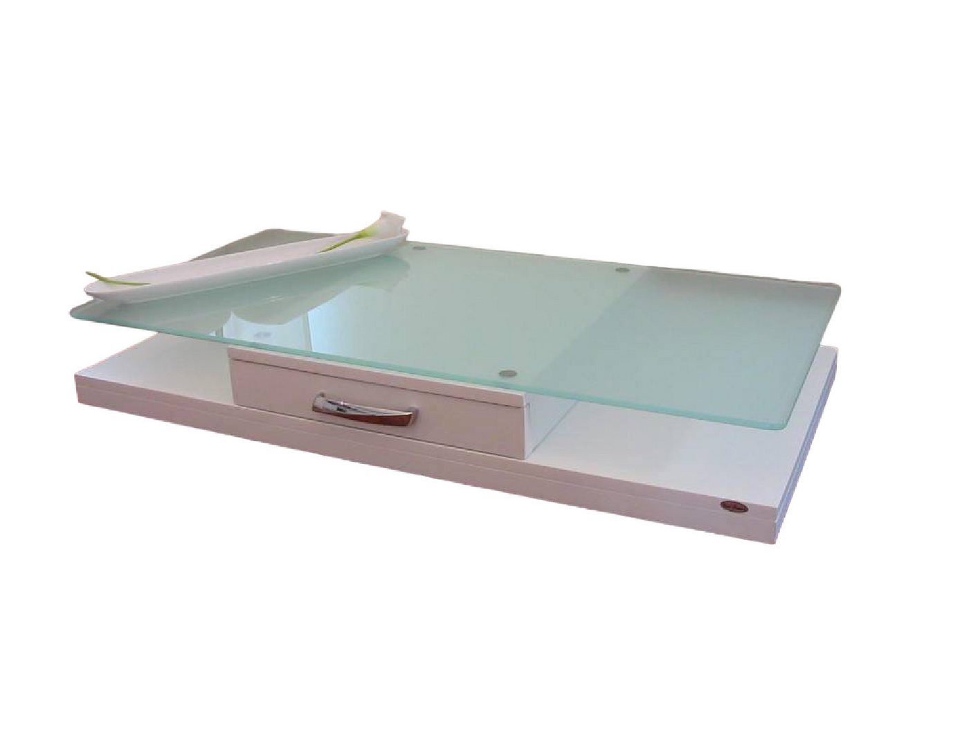 carl svensson Couchtisch Design Tisch V-470 Weiß Milchglas Glas Carl Svensson von carl svensson