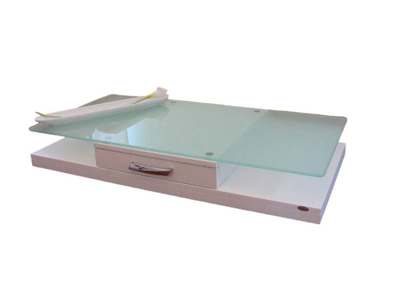 carl svensson Couchtisch Design Tisch V-470 Weiß Milchglas Glas Carl Svensson von carl svensson