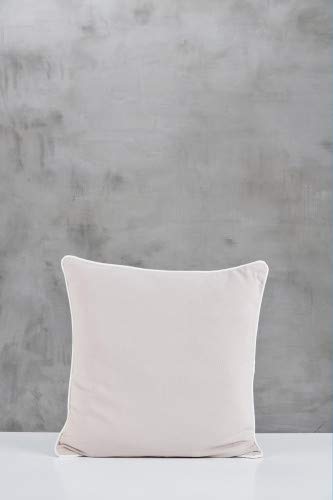 Kissen Dunielle Farbe Taupe - Silvergrey von carla&marge
