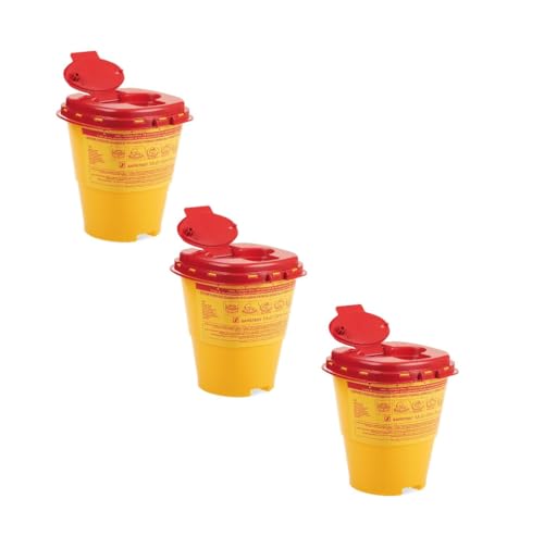 Kanülenabwurfbehälter -3 Stück- 2,5 Ltr. Multi-Safe twin plus 2500 Carmesin® Bundle von Carmesin