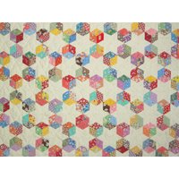 Baby Blocks Und Sterne Quilt 1930Er Jahre Reproduktion Stoff Englisch Papier Zusammennähen Handgenäht Von Quilts Elena von carolinasquirrell
