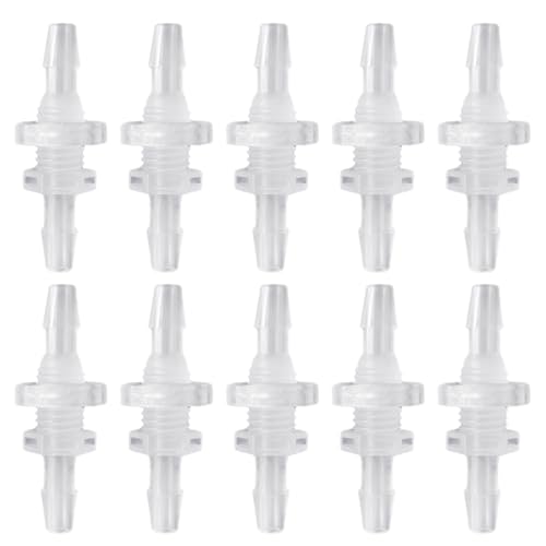 10 Sets auslaufsichere Gewindeschlauch-Anschlüsse mit Widerhaken, 3/16 Zoll (3/16 Zoll), Schottkopf für sichere Verwendung, Schlauchstutzen von carotoe
